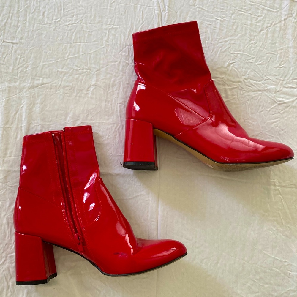 Steve Madden Red leather boots